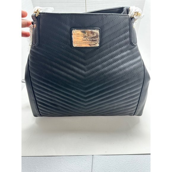 Bebe quilted leather shoulder bag. New with tags and tag protectors - Picture 1 of 6